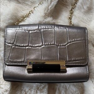 Diane Von Furstenberg Silver Crossbody Bag